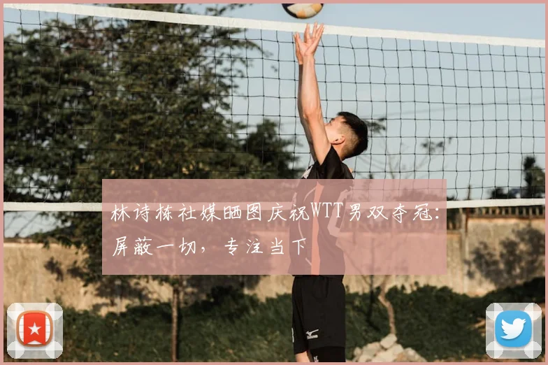 林诗栋社媒晒图庆祝WTT男双夺冠：屏蔽一切，专注当下